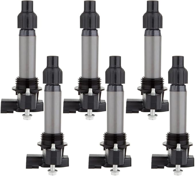 ECCPP Pack of 6 Ignition Coils for Cadillac for Chevy for GMC for Camaro CTS SRX XTS Equinox for Impala Terrain V6 3.0L 3.2L 3.6L OE Numbers UF569 C1555 D515C