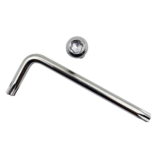 M6*1.0 Stainless Steel Anti-Theft Screws Compatible with Ford 2015-2018 F150, F250, F350, Truck Bed Accessories, 2000-2017 Ford Fixed Hook, FL3Z-9928408-AB, 18 Pieces/Set with Tool.