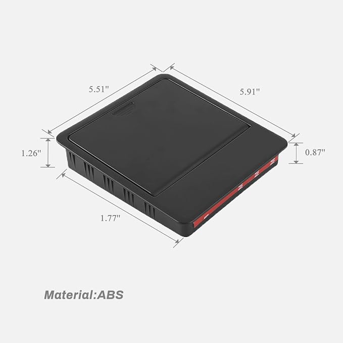 Tesla Armrest Hidden Compartment Storage Box - Center Console Organizer with Secret Compartment for Tesla Model 3/Y (2020-2022)