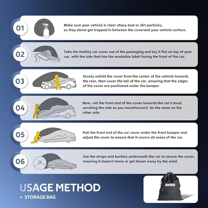 10 Layers Car Cover Custom Fit for Nissan Altima (2002-2024) Waterproof All Weather for Automobiles, Outdoor Full Cover Sun UV Rain Protection.Black