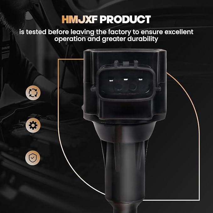 Set of 4 Ignition Coils Pack for Compatible with Nissan 2002 2003 2004 2005 2006 Altima, 02-08 Sentra XTrail, 2010 2011 2012 2013 X-Trail Coils for UF350 C1398 224488H300