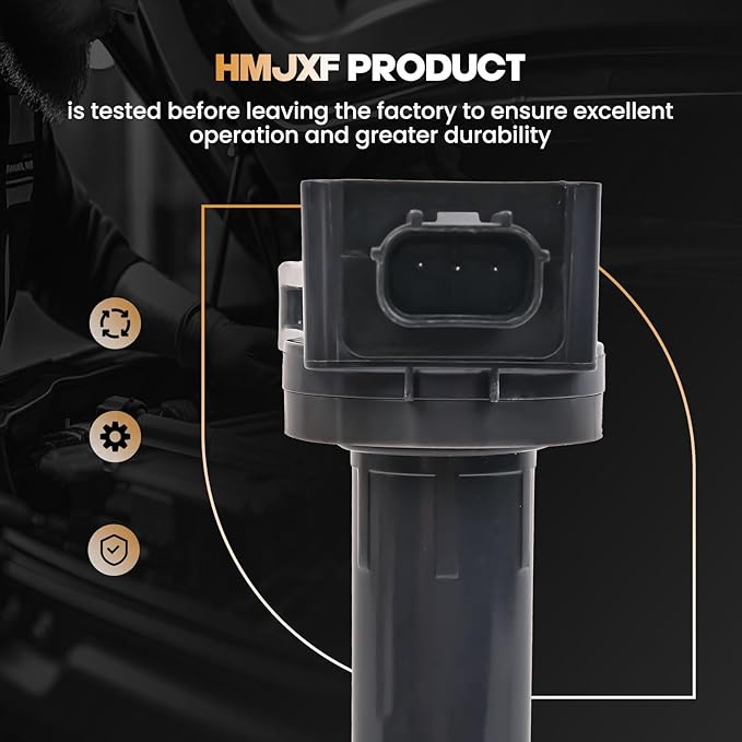 Set of 4 Ignition Coil Packs UF602 C1662 Replacement for 30520-R40-007 5C1719 Compatible with Acura ILX Honda Accord Civic CR-V Crosstour ILX - 2.4L L4 Engines