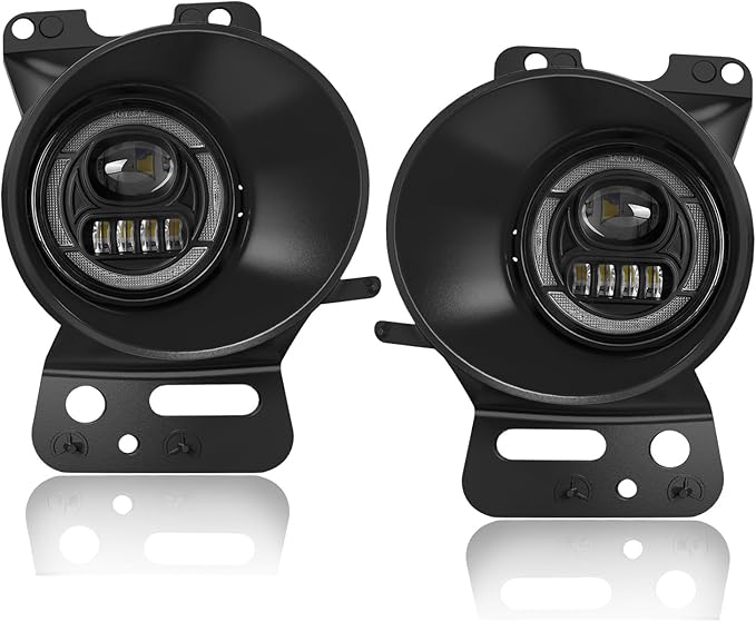 LED Fog Lights Compatible with Ford F-150 Fog Lamp Assembly with LED Running Light