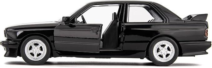 1:36 BMW M3 1987 Toy Car, Diecast Pull Back Model Car, Doors Open, Collection Kids Toy for Aged 3 and up, Gift Black