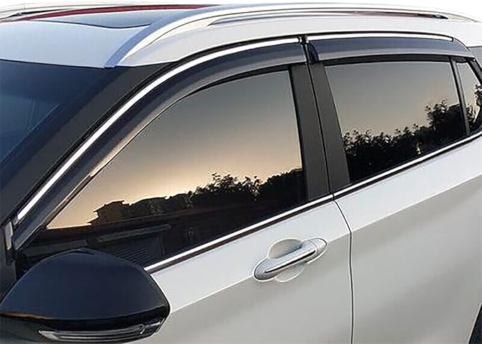 4 Pieces in-Channel Extra Durable Rain Guards Fit for 2022-2024 Ford Maverick,Window Deflectors,Window Visors (Smoke Black)