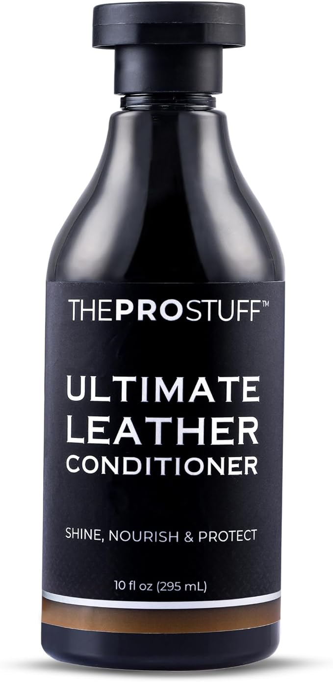 The Pro Stuff® Ultimate Car Leather Conditioner & Repair Treatment | Shine & Protect | Easy Apply, No-Residue Clear Formula | Leather Care for Car, Couch, Glove, Jacket, Purse, Shoe, Furniture