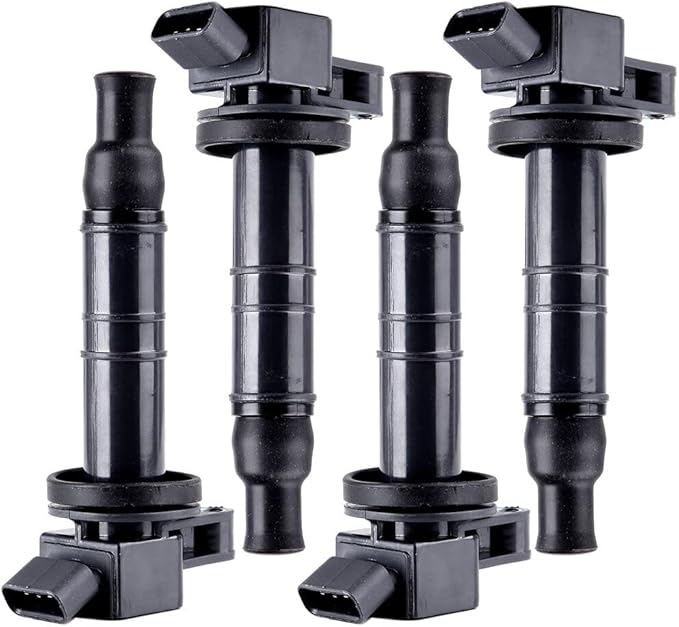 ECCPP Set of 4 Ignition Coil UF333,for Toyota for Camry &for Corolla for Solara for Highlander RAV4 for Scion xB tC L4 2.0L 2.4L 2001 2002 2003 2004 OE 90919-02244 UF333 C1330