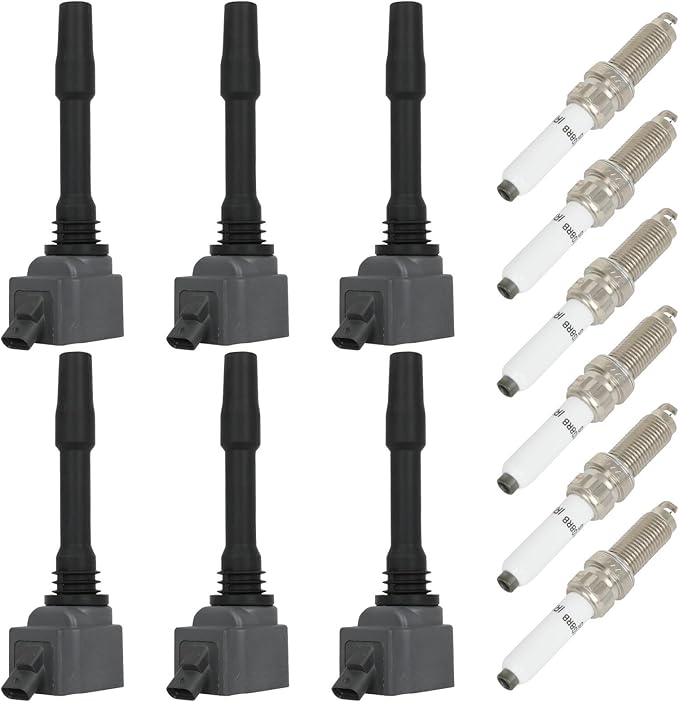 ECCPP UF750 6 ignition coils with 6 iridium Spark Plugs,for BMW 340i,340i GT xDrive,540i,540i xDrive,X3,440i,440i xDrive,740i,640i xDrive,M240i,X4 & Mini Cooper Clubman 6-PC