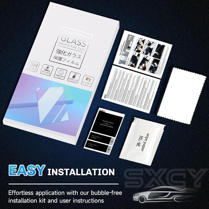 SXCY for 2024 2025 2026 Chevy Blazer EV Anti-Glare Matte Screen Protector 17.7 Inch for 2025 Blazer EV Accessories Navigation Screen Protector 9H Tempered Glass