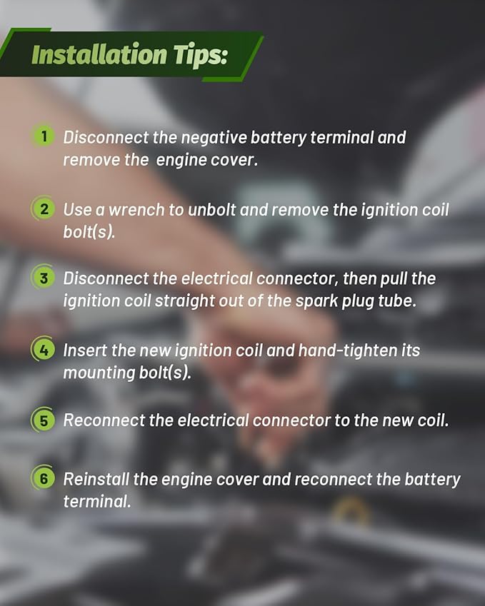 Ignition Coil OEM Replacement Engine Coils Compatible with Ford F-150 Explorer Taurus Mustang Transit 150/250/350, Replaces for UF595 UF553 7T4E12A375EE