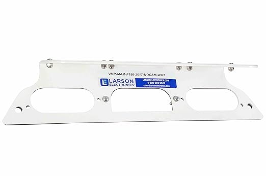 Magnetic Antenna Mounting Plate - 2022 Ford Superduty F350 Aluminum Trucks - Compatible - No-Drilling Required - No Cam - Black