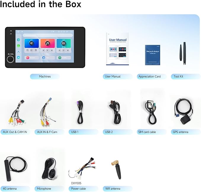 Dasaita 7" Car Stereo for Mitsubishi Outlander Lancer ASX Pajero 2007-2019, with Wireless CarPlay & Android Auto, 6GB+64GB Double Din Head Unit, GPS Navigation, Plug and Play Radio, 5G WiFi/4G LTE