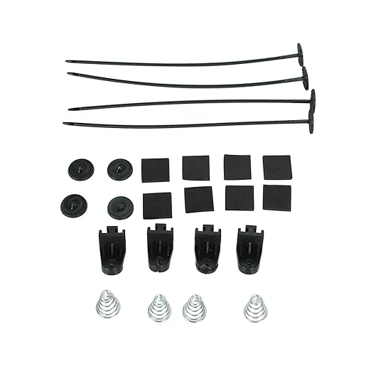 7 Inch Universal Slim Fan Push Pull Electric Radiator Cooling Fan 12V 80W Mount Kit Black Set of 2