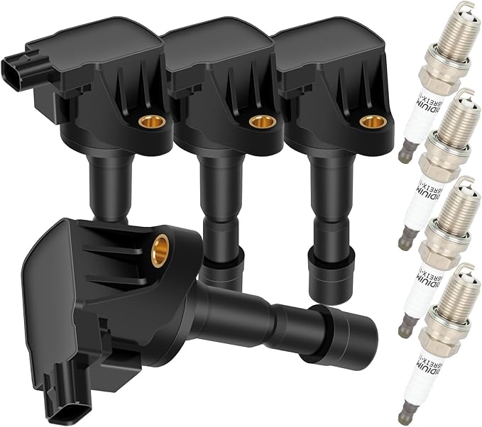 ECCPP UF626 4 ignition coils with 4 iridium Spark Plugs 7092 for Honda 2009 2010 2011 2012 2013 Fit 1.5L UF-626 5C1721 E1126