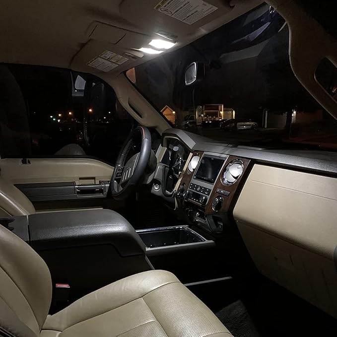 Yoper LED Bulbs Light Car Kit Set Ba9s T5 T10 28mm 31mm 36mm 42mm 44mm Festoon Replacement for Interior Dome Map Trunk Door Courtesy Vanity License plate White Package 57 Pieces