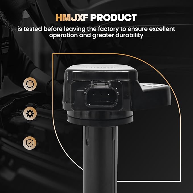 6PCS UF603 Ignition Coil packs Compatible with Acura RDX RL TL TSX ZDX Honda Accord Crosstour Odyssey Pilot Ridgeline Replaces 30520R70S01 3.5L 3.7L V6