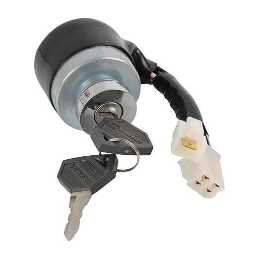 LVA803436 AM879479 LVA803606 Starter Ignition Switch with 2 Protective Umbrella Keys for John Deere 2025R 2027R 2032R 2210 2305 2320 2520 2720 4010 4100 4110 4115 HD Switch