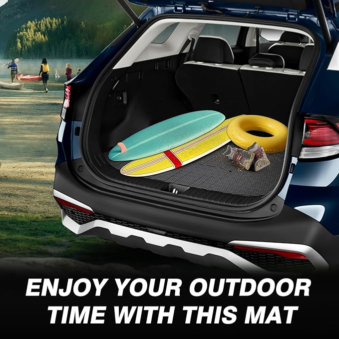 Powerty Cargo Mat Custom Fit for Kia Sportage 2023 2024 2025 Accessories Cargo Liner All Weather Rear Trunk Mat (Not for PHEV and NOT Fit Subwoofer in Cargo Area)