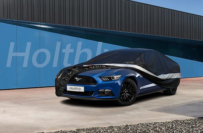 10 Layers Coupe Car Cover Waterproof All Weather for Automobiles,100% Waterproof Outdoor Car Covers Rain Snow UV Dust Protection. Custom Fit for Ford Mustang,Chevy Camaro, Chevy Corvette,etc