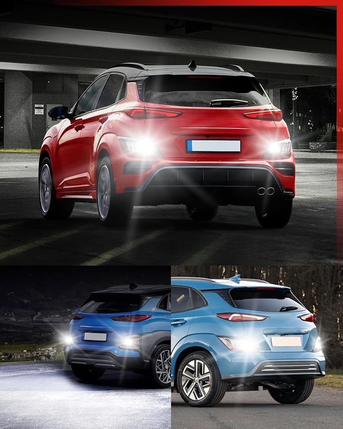 LASFIT L2 1156 LED Bulbs Reverse Lights, Upgraded 500% Brighter 7506 P21W 1003 BA15S LED Lamps with Projector Lens Halogen Replacement for Backup Daytime Running Lights, 6000K Xenon White,2pcs