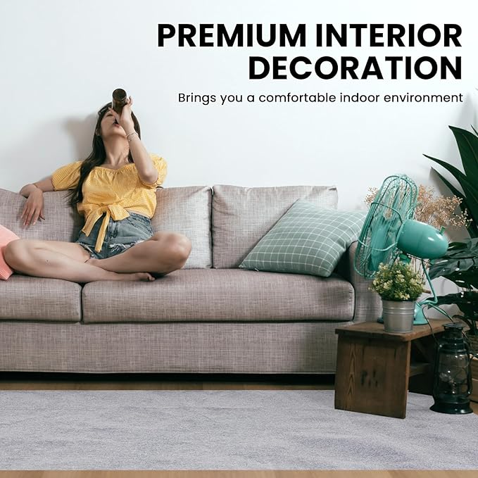 Nuanchu 78.7 x 47.2 Inch Light Gray Underfelt Carpet for Speaker Sub Box, RV, Boat, Marine, Auto, Truck, Car Trunk, Door Liner, Desk