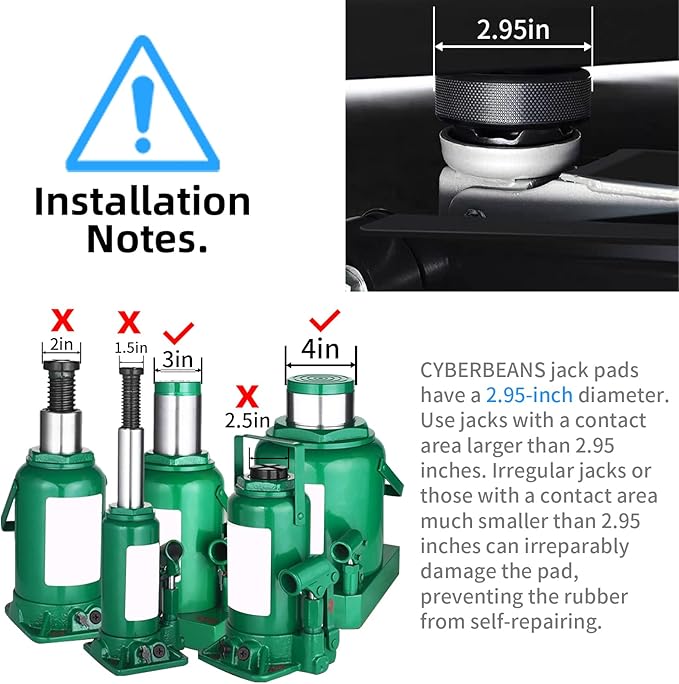 4Pcs for Tesla Model S/3/X/Y Lifting Jack Pads Lift Stand Rubber Pad Set, 2016-2025 2026 Highland Juniper Accessories Lifting Pucks Kit with Storage Case