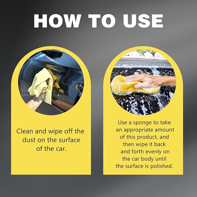 2PCS Titanium Ceramic Wax Cream for Cars,2025 Strong Protection Car Coating Polishing Wax,uto Car Scratch Repair Remover Paste Cream Paint Care Ceramic Waxes with Sponge