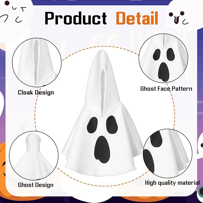 Christmas Car Gear Shift Hoodie Decoration Halloween Funny Gear Shift Cover Mini Universal Knob Hoodie Cover for Automotive Car Interior Accessories Gadgets Gift(White,Ghost)