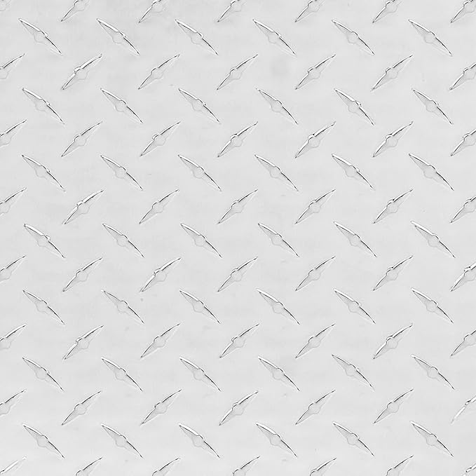 ARKSEN 24 Inch Heavy Duty Aluminum Diamond Plate Tool Underbody Box, Waterproof Square Truck Storage Organizer Chest for Pick Up Truck Bed, RV Trailer with T-Handle Lock and Keys - Silver