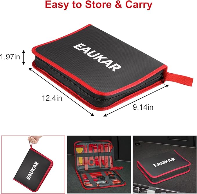 Trim Removal Tool Kit 330Pcs Car Removal Tool Kit Pry Tool Set Auto Clip Pliers Panel Door Radio Dash Window Bumper Adhesive Cable Clips Retainer Clip Set Terminal Removal Tool Set Fastener Remover