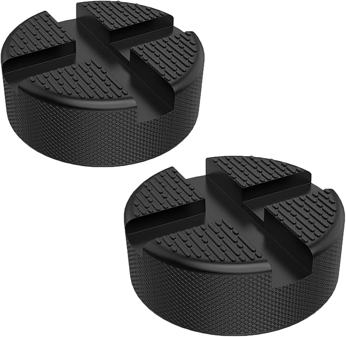 Universal Floor Jack Pads 2 PCS Car Jack Stand Rubber Pad, Pinch Weld Jack Adapter, Lift Frame Rail Protection Car Accessories