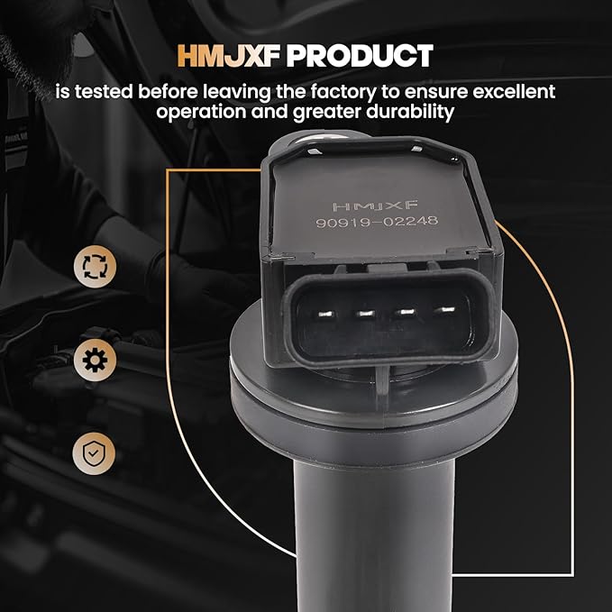 Set of 6 Ignition Coil Packs Compatible for 4.0 V6 Toyota Tacoma 4Runner Tundra FJ Cruiser Scion xB 2005 2006 2007 2008 2009 2010 2011 2012 2013 2014 2015 Replaces UF495 C1426