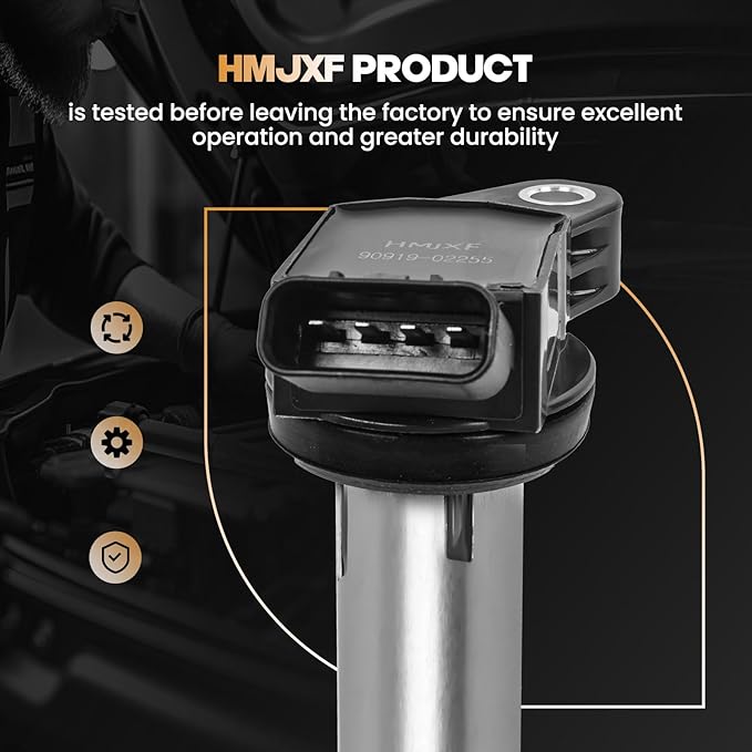 Set of 6 Ignition Coil Pack for UF487 Compatible with Lexus ES350 GS300 GS350 IS350 LS460 LX570 RX350 RX450 Highlander 4Runner Camry Sienna RAV4 Tundra Venza Avalon tC Evora - 3.5L V6