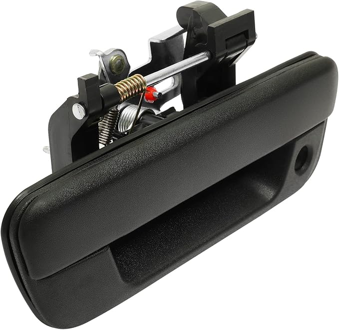 Tailgate Door Handle, Compatible with 2004-2012 Chevy Colorado & GMC Canyon & Isuzu i-280 / i-290 / i-350 / i-370, Exterior Rear w/ Keyhole | Replace# 80584, GM1915118 Tail gate Liftgate Latch Lock