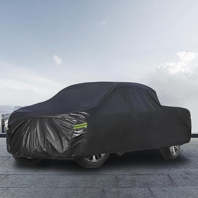 Waterproof Truck Cover Fit Toyota Tacoma from 1998 to 2015 (Access Cab/Regular Cab/Double), 7 Layers Heavyduty Full Pickup Cover All Weather,Outdoor Sun UV Rain Dust Protection.