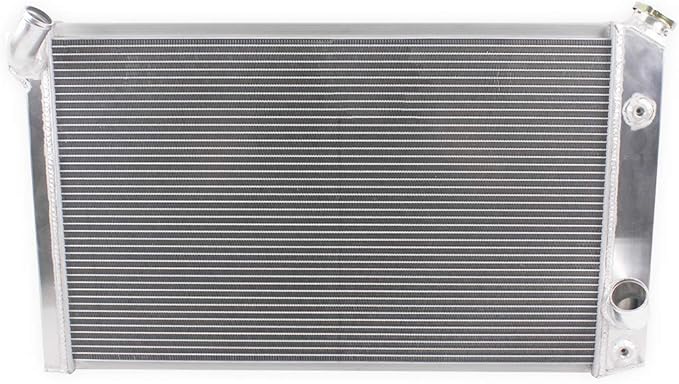 3 Rows Core Performance High Flow Full Aluminum Racing Cooling Radiator For 1973-1976 Chevy Corvette V8 5.7/7.4