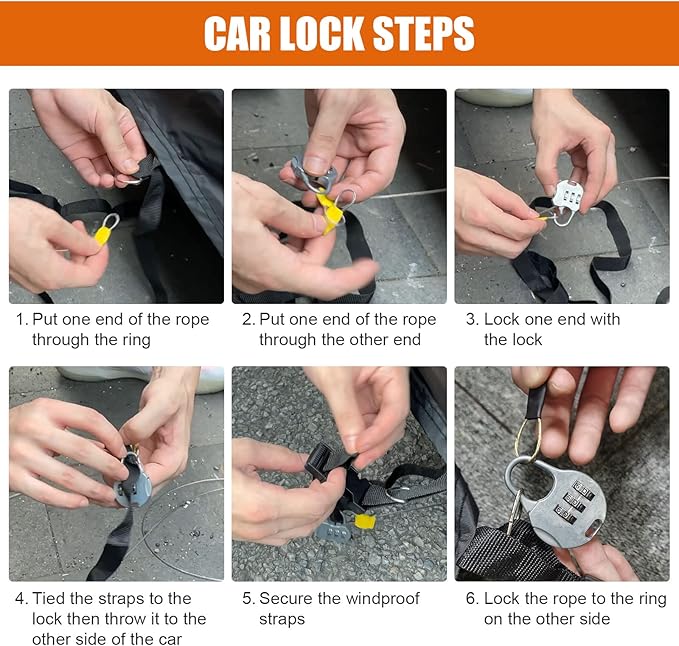 Waterproof Car Covers Replace for 2019-2025 Toyota Corolla Hatchback, 6 Layers All Weather Custom-Fit Outdoor Full Car Covers with Zipper Door for Snow Rain Dust Hail Protection