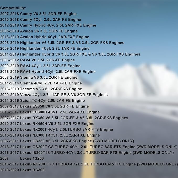 04152-YZZA1 Engine Oil Filter Kit compatible for Toyota Avalon Camry RAV4 Sienna Lexus ES300h ES350 IS200t RX350 RX450h and More Replace,04152-31090 (Orange, 2PCS 04152-YZZA1)