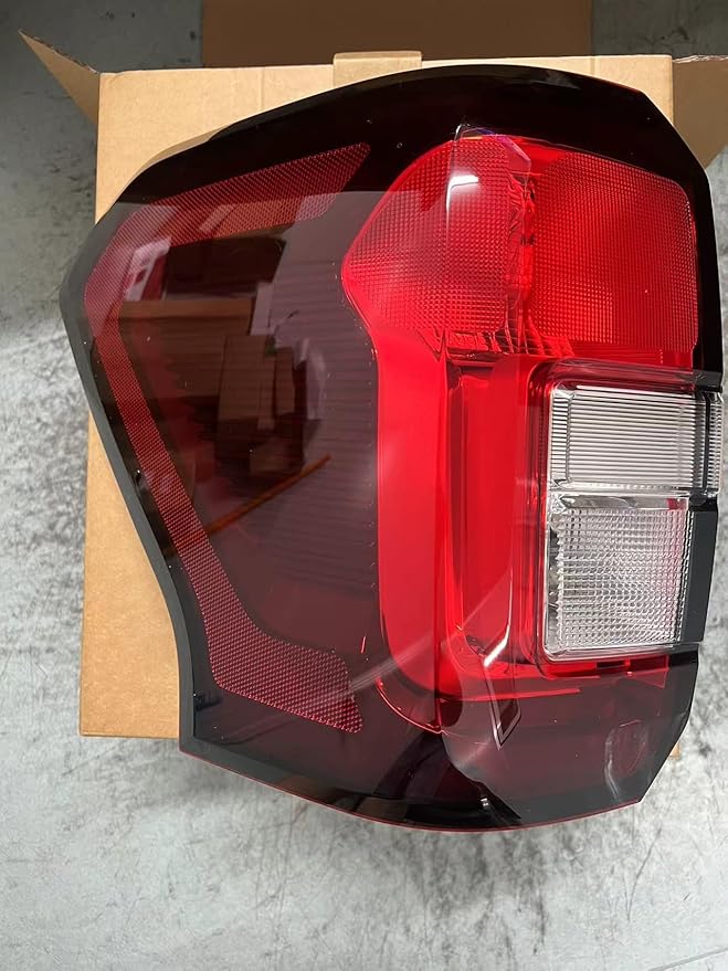 Black Halogen Tail Lights Assembly Compatible with Ford Expedition 2022-2024 Tail Light Rear Brake Lamp With Wire Harness and Bulbs Replace:NL1Z13405A(Black Halogen 22-25 Left Driver Side)