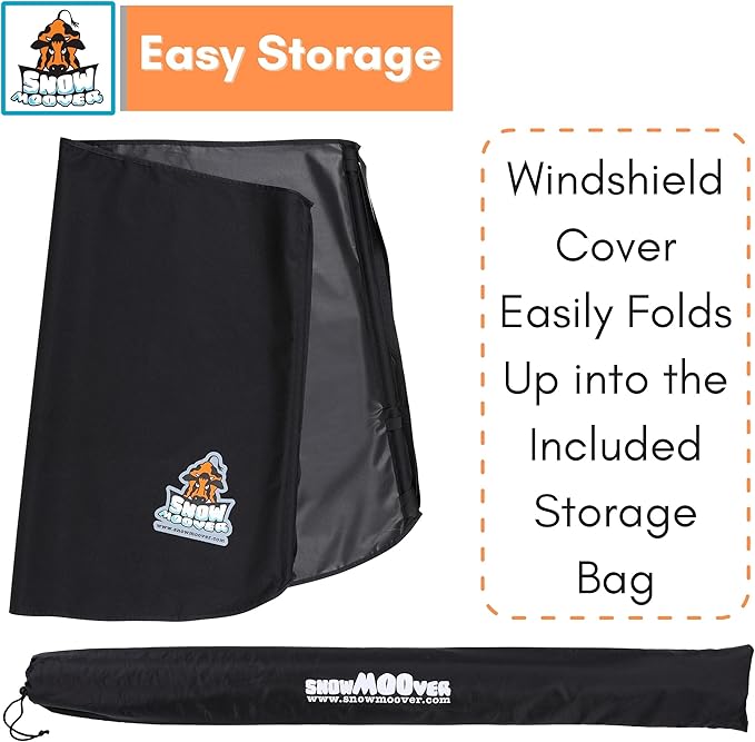 BIRDROCK HOME Car Windshield and Side Mirrors Cover for Ice and Snow | All-Weather Protection | PVC Coated Polyester | Fits Cars, SUVs, Small Trucks | Quick Install | Includes Storage Bag | 61" x 41"