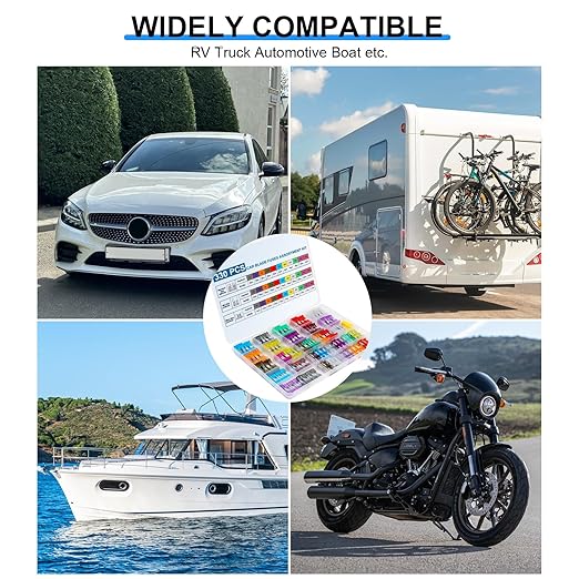 330PCS Car Fuses Assortment Kit, Upgraded Blade Fuses Automotive - Standard & Mini & Low Profile Mini Fuse (2A/3A/5A/7.5A/10A/15A/20A/25A/30A/35A/40A), cooclensportey Mixed Auto Fuse for Car, RV, Boat