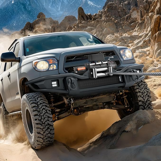 VEVOR Electric Winch, 10000 lbs Load Capacity, 12V DC Truck Winch with Φ21/64 in x 65 ft Steel Rope, Wireless & Wired Remote Control, IP55 Waterproof for Towing SUV Jeep Trailer Boat Off-Road Vehicle