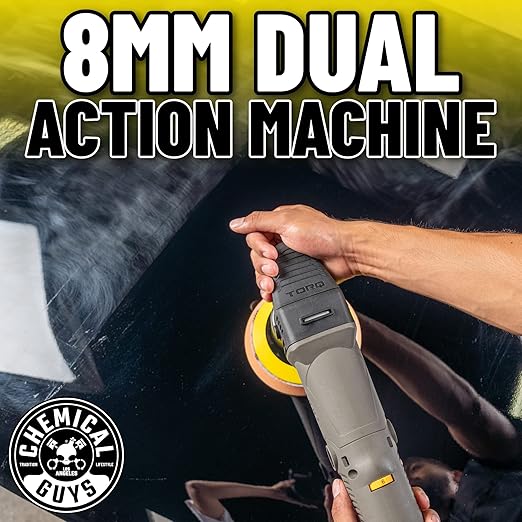 Chemical Guys TORQX Dual-Action Random Orbital Polisher Detailing Kit – 13-Piece Bundle With Arsenal Range Bag, Pads, Towels, Pad Cleaner & Conditioner, Premium Car Buffer For Detailing & Shine