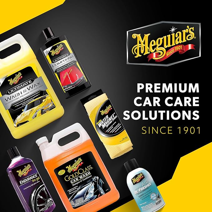Meguiar's Heavy Duty Headlight Kit – This Headlight Restoration Kit Includes Headlight Cleaner, Ceramic Protection, Drill Backing Plate, Pads, & Towelettes, 18 Plus Months of Protection, Car Care Kit