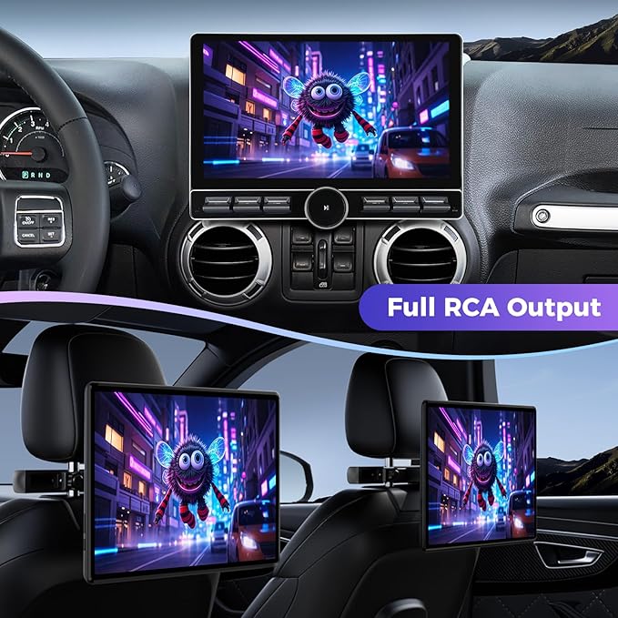 Car Stereo Radio Replacement Upgrade for Jeep Wrangler JK 2007-2018 Dodge Ram 1500 2500 2009-2012 Compass Grand Cherokee Wireless CarPlay Android Auto GPS Navigation Touchscreen Head Unit (6G+128G)