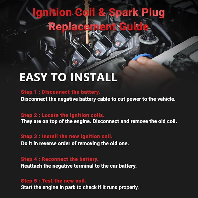 PZ Ignition Coil Pack and Iridium Spark Plugs Compatible with 2001-2009 Toyota Camry Highlander Matrix Solara RAV4,2010-2012 Lexus HS250h,Scion tC xB,Pontiac Vibe 2.4L L4 Set of 4 Replaces#UF333 C1330