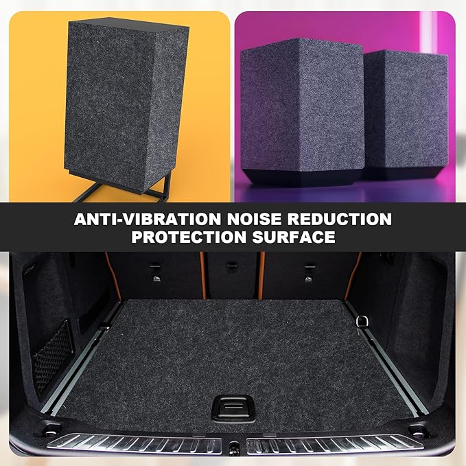 Nuanchu 78.7 x 118 Inch Gray Underfelt Carpet for Speaker Sub Box, RV, Boat, Marine, Auto, Truck, Car Trunk, Door Liner, Desk