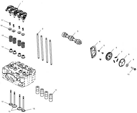 Valve Lifters High Performance Silver Metal ATV Engine Part (4 Pieces) Fits Polaris RZR Ranger Sportsman 800 S (2002-2017)