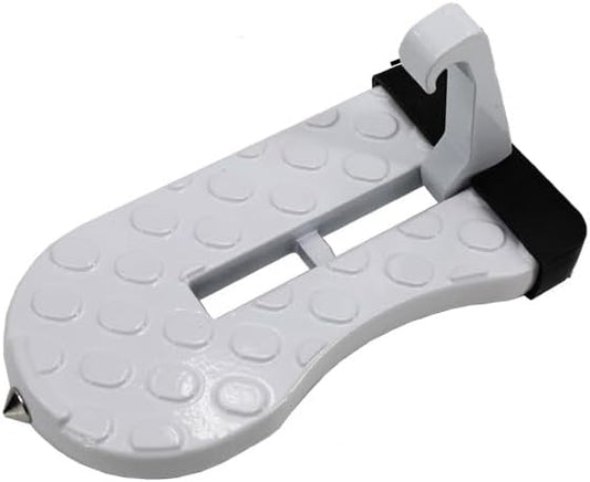 Car Door Step with Glass Breaker Safety Hammer & Roof Rack Access,Car Automotive Foldable Roof Rack Door Step - Fits Most Car, for SUV and Truck, Max Load 400 lbs