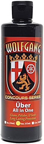 WOLFGANG CONCOURS SERIES Uber All-in-One | Polishing, Cleaning & Protection Formula | Versatile Vehicle Surface Care | Easy Application | WG-3600 | 16 oz